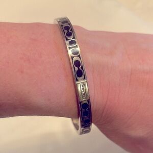 Coach Traditional C Black Bangle